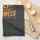 Altijd Halloween Pompoen Vleermuis Vector Ontwerp_ Theedoek (Quarter Fold)