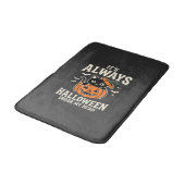 Altijd Halloween Zwarte Kat Pompoen Ontwerp Badmat (Gekanteld)