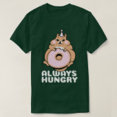 Altijd hamster met donut Gift hongeren (2) T-shirt (Design voorkant)