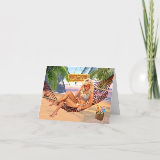 ALTIJD HAPPY HOUR BEDANKKAART (Voorkant)