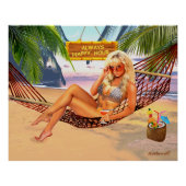 ALTIJD HAPPY HOUR PERFECT POSTER (Voorkant)