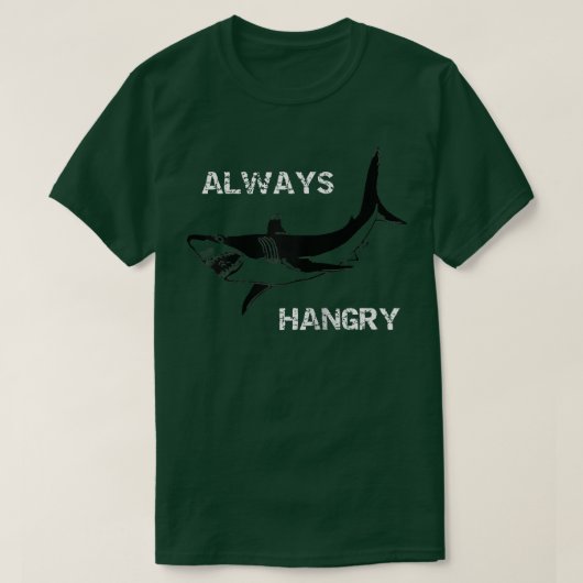 Altijd Hboos Funny Hungry Shark T-shirt (Design voorkant)