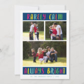 Altijd helder multi-foto | Vakantieknopkaart Feestdagenkaart (Voorkant)