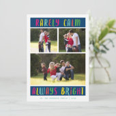 Altijd helder multi-foto | Vakantieknopkaart Feestdagenkaart (Staand voorkant)