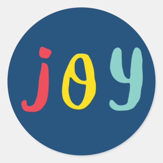 Altijd helderheid in meerdere kleuren | Vakantiest Ronde Sticker (Voorkant)