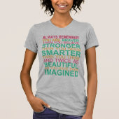 ALTIJD herinneren...INSPIREREND T-shirt (Voorkant)