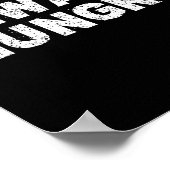 Altijd Honger Eten Bodybuilding Eiwit M Koolhydraa Poster (Hoek)