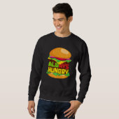 Altijd hongerige Burger Trui (Voorkant volledig)