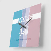 Altijd hoop hebben vierkante klok (Hoek)