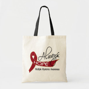 Altijd hopen op multipel myeloom tote bag