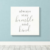 Altijd Humble en Sind Canvas Afdruk (Insitu (Houten vloer))