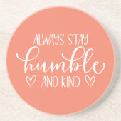 Altijd Humble en Sint Sierkussen Zandsteen Onderzetter (Voorkant)