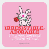 Altijd iets anders vierkante sticker (Voorkant)