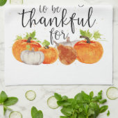 Altijd iets om dankbaar te zijn voor theedoek (Gevouwen)