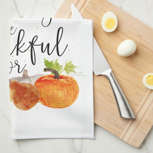 Altijd iets om dankbaar te zijn voor theedoek (Quarter Fold)