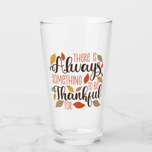 Altijd iets om dankbaar voor te zijn glas (Voorkant)