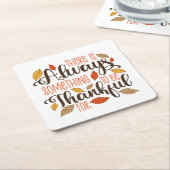 Altijd iets om dankbaar voor te zijn kartonnen onderzetters (Schuin)