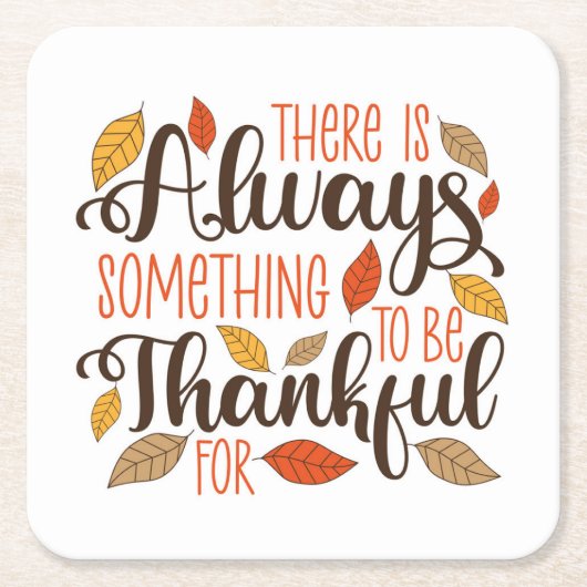 Altijd iets om dankbaar voor te zijn kartonnen onderzetters (Voorkant)