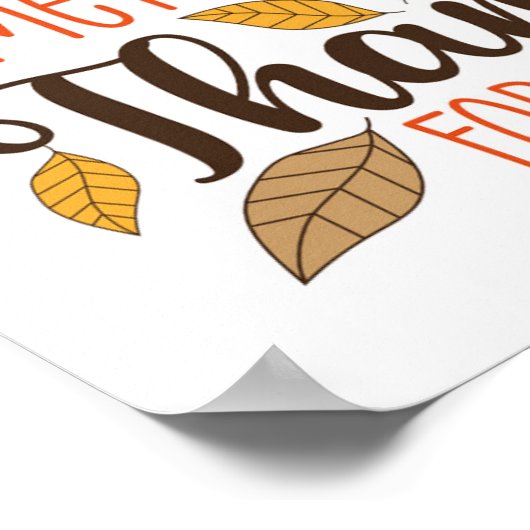 Altijd iets om dankbaar voor te zijn poster (Hoek)