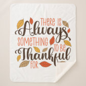 Altijd iets om dankbaar voor te zijn sherpa deken (Voorkant)