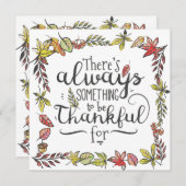 Altijd iets om dankbaar voor te zijn | Uitnodiging (Voorkant / Achterkant)