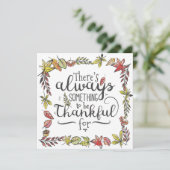 Altijd iets om dankbaar voor te zijn | Uitnodiging (Staand voorkant)