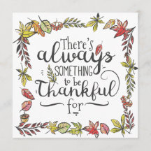 Altijd iets om dankbaar voor te zijn | Uitnodiging