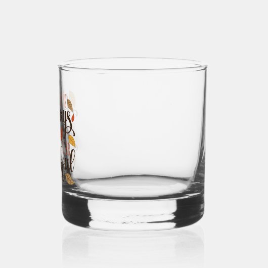 Altijd iets om dankbaar voor te zijn whisky glas (Links)