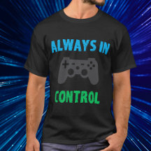 Altijd in controle Gamer Blauw Groen Grijs