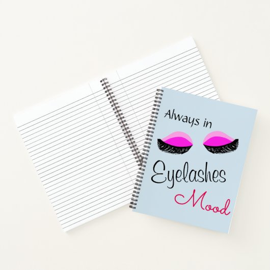 altijd in de wimpers canvas tas notitieboek (Binnen)