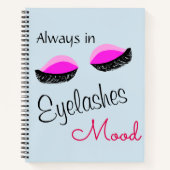 altijd in de wimpers canvas tas notitieboek (Voorkant)