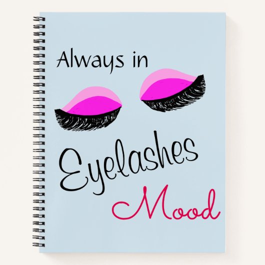 altijd in de wimpers canvas tas notitieboek (Voorkant)