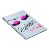 altijd in de wimpers canvas tas notitieboek (Rechterzijde)