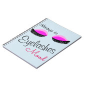 altijd in de wimpers canvas tas notitieboek (Linkerzijde)