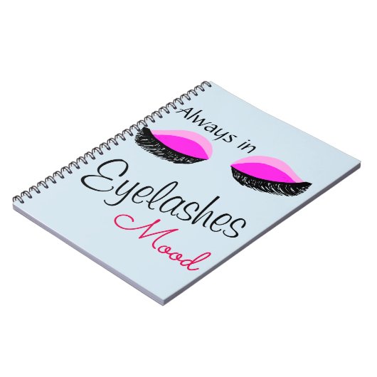 altijd in de wimpers canvas tas notitieboek (Linkerzijde)