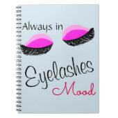 altijd in de wimpers canvas tas notitieboek (Voorkant)