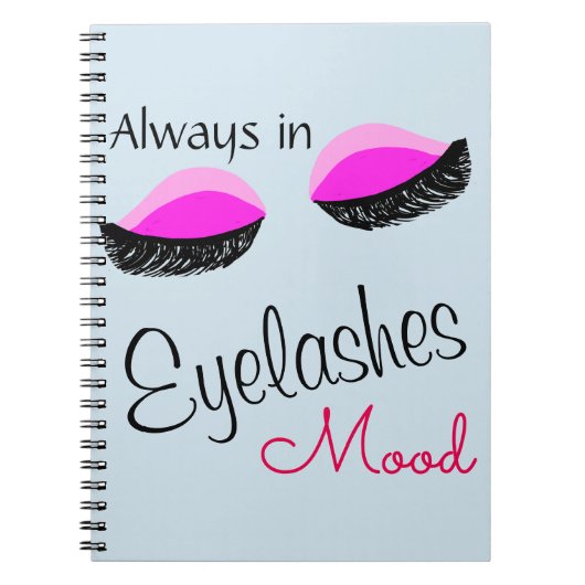 altijd in de wimpers canvas tas notitieboek (Voorkant)