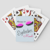 altijd in de wimpers canvas tas pokerkaarten (Achterkant)