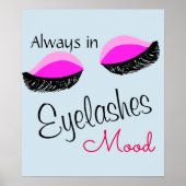 altijd in de wimpers canvas tas poster (Voorkant)