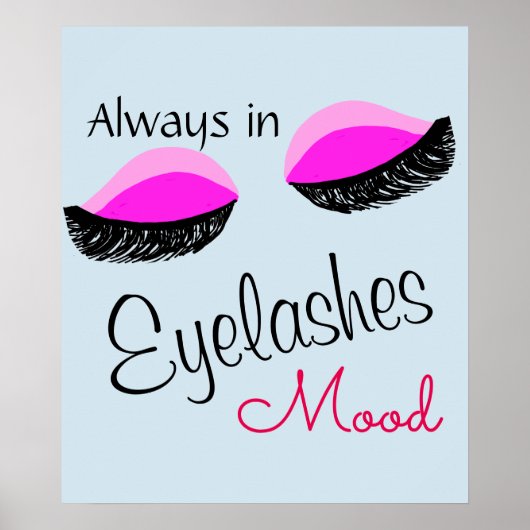 altijd in de wimpers canvas tas poster (Voorkant)