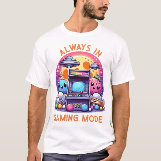 Altijd in Gaming Mode T-Shirt (Voorkant)