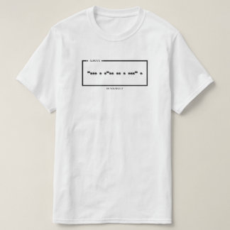 Altijd in jezelf geloven Morse Code T-shirt