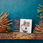 Altijd in liefdevolle herinnering Aangepaste foto  Fotoplaat (Zijkant)