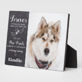 Altijd in liefdevolle herinnering Aangepaste foto  Fotoplaat (Zijkant)