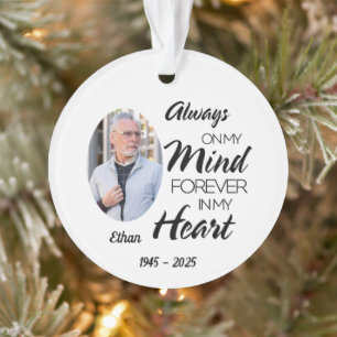 Altijd in mijn gedachten voor altijd in mijn hart  ornament