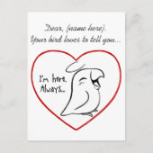 Altijd in mijn hart briefkaart (Voorkant)