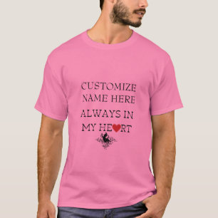 ALTIJD IN MIJN HART, DOE HET ONTWERP VAN DE SJABLO T-SHIRT