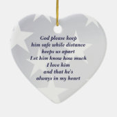 Altijd in mijn hart keramisch ornament (Achterkant)