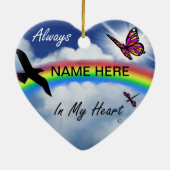 Altijd in mijn hart keramisch ornament (Achterkant)