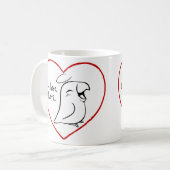 Altijd in mijn hart koffiemok (Voorkant links)